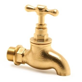 T Manette de tuyauterie Taps de cuivre Bibtaps sans buse 1/2in fils mâles Taps de cuivre Bib