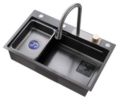 Taille personnalisée Nano revêtement éviers de cuisine artisanaux évier extérieur en acier inoxydable