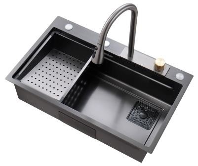 Taille personnalisée Nano revêtement éviers de cuisine artisanaux évier extérieur en acier inoxydable
