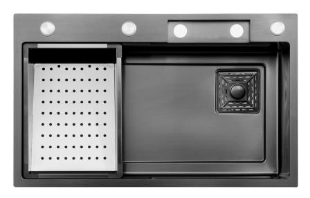Taille personnalisée Nano revêtement éviers de cuisine artisanaux évier extérieur en acier inoxydable