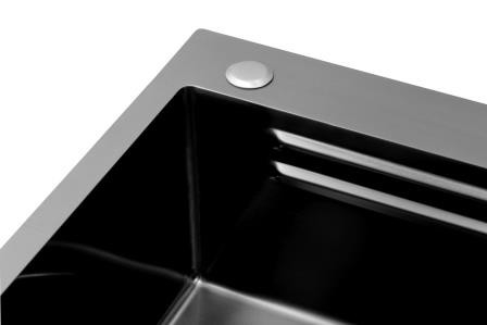 Taille personnalisée Nano revêtement éviers de cuisine artisanaux évier extérieur en acier inoxydable