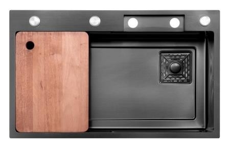 Taille personnalisée Nano revêtement éviers de cuisine artisanaux évier extérieur en acier inoxydable