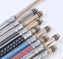 tuyaux souples en acier inoxydable métalliques tressés tuyaux de robinet d'évier féminin à féminin féminin à masculin