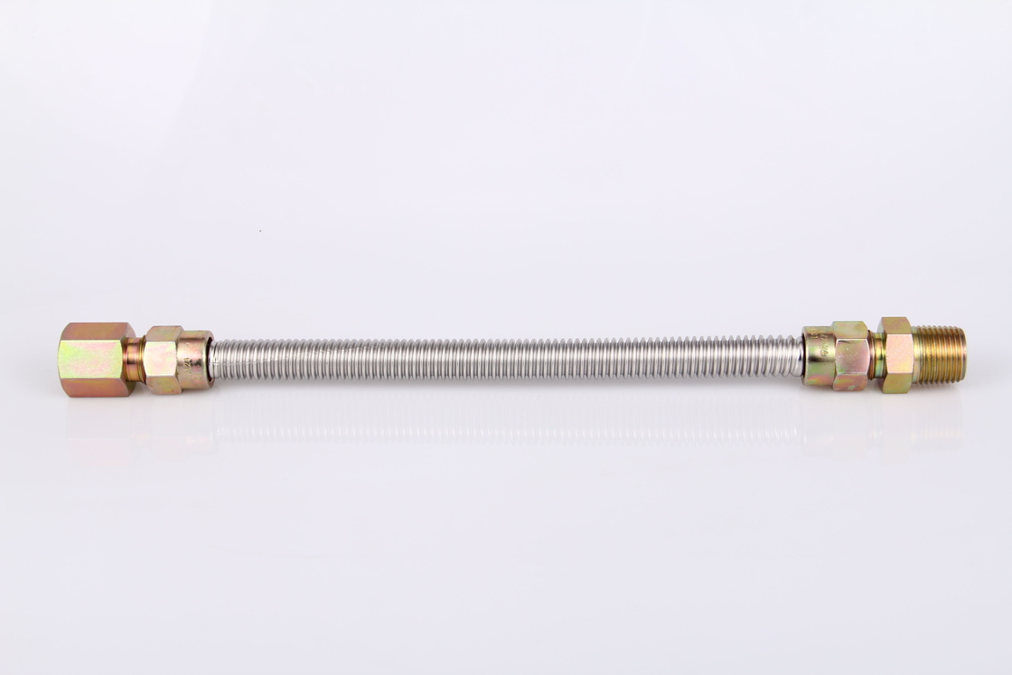 150PSI Ss304 tuyaux flexibles tuyaux ondulés en acier inoxydable pour connecteur à gaz
