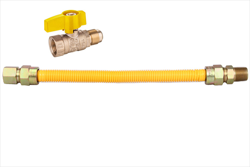150PSI Ss304 tuyaux flexibles tuyaux ondulés en acier inoxydable pour connecteur à gaz