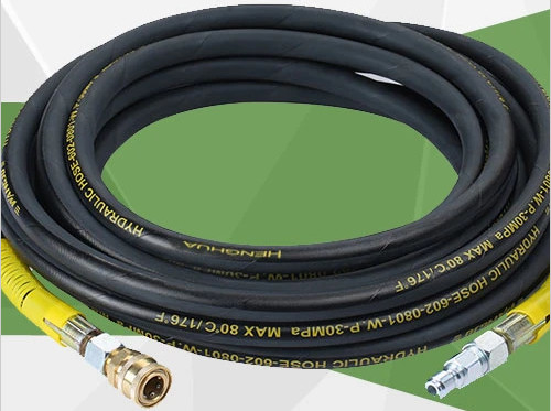 tuyau à jet de laveuse haute pression 6 mm 8 mm tuyau flexible en acier inoxydable avec nettoyeur
