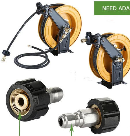 tuyau à jet de laveuse haute pression 6 mm 8 mm tuyau flexible en acier inoxydable avec nettoyeur