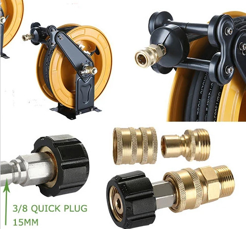 tuyau à jet de laveuse haute pression 6 mm 8 mm tuyau flexible en acier inoxydable avec nettoyeur