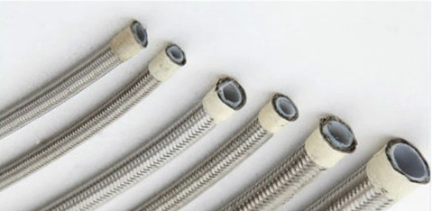 5/16 pouces tuyaux flexibles en acier inoxydable tressé PTFE tressé refroidisseur d'huile de carburant tuyaux lignes