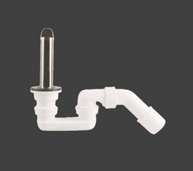 Réservoir de lavage en plastique blanc 1 1/2 pouces x 50 mm Réservoir de lavage
