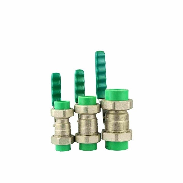 PN16 Téléphone étanchéité soupapes à billes en laiton de niveau de main PPR soupapes à billes 1/2 - 4 pouces 320g