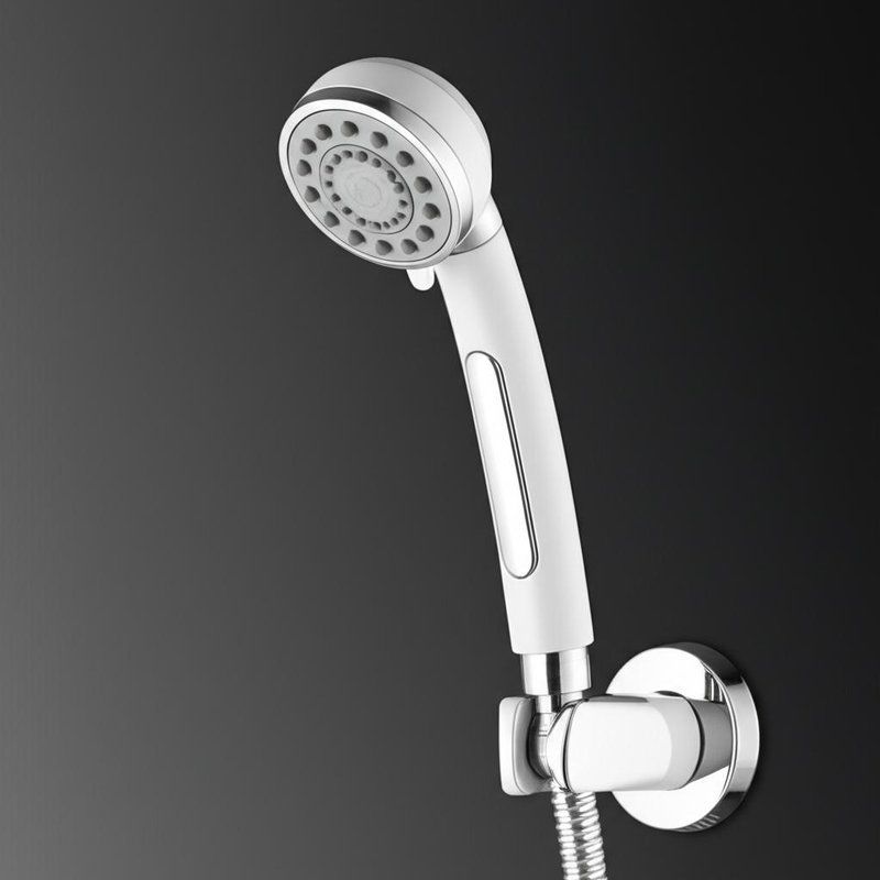 Ensemble de robinetterie de douche thermostatique en laiton chromé avec protection anti-brûlure et douchette multifonction