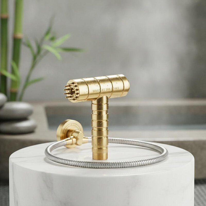 Appareil de douche manuelle en laiton jet taille avec une durabilité accrue adapté aux installations de spa et aux environnements thérapeutiques
